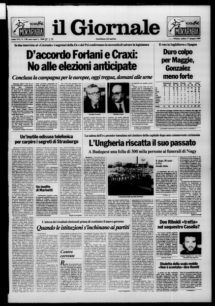 Il giornale : quotidiano del mattino